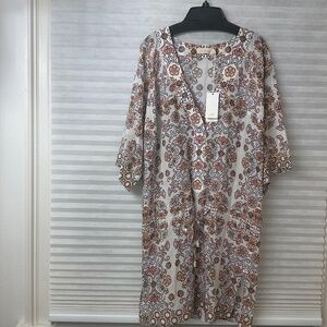 Tory Burch Hicks Garden Beach tunic size S